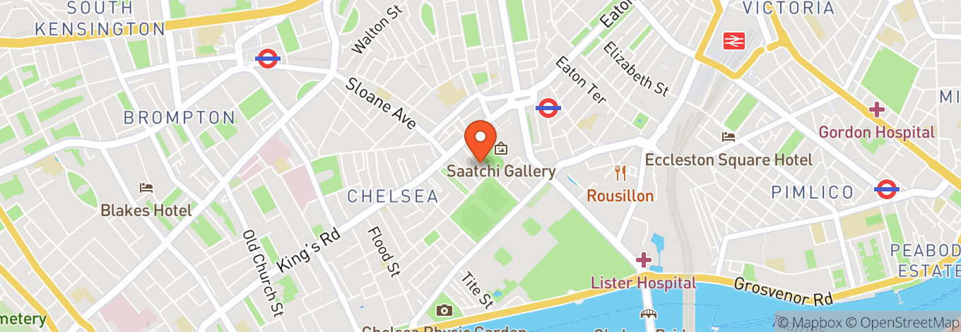 Map of Saatchi Gallery