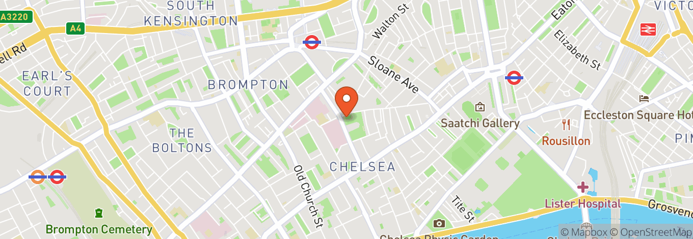 Map of Chelsea Old Town Hall