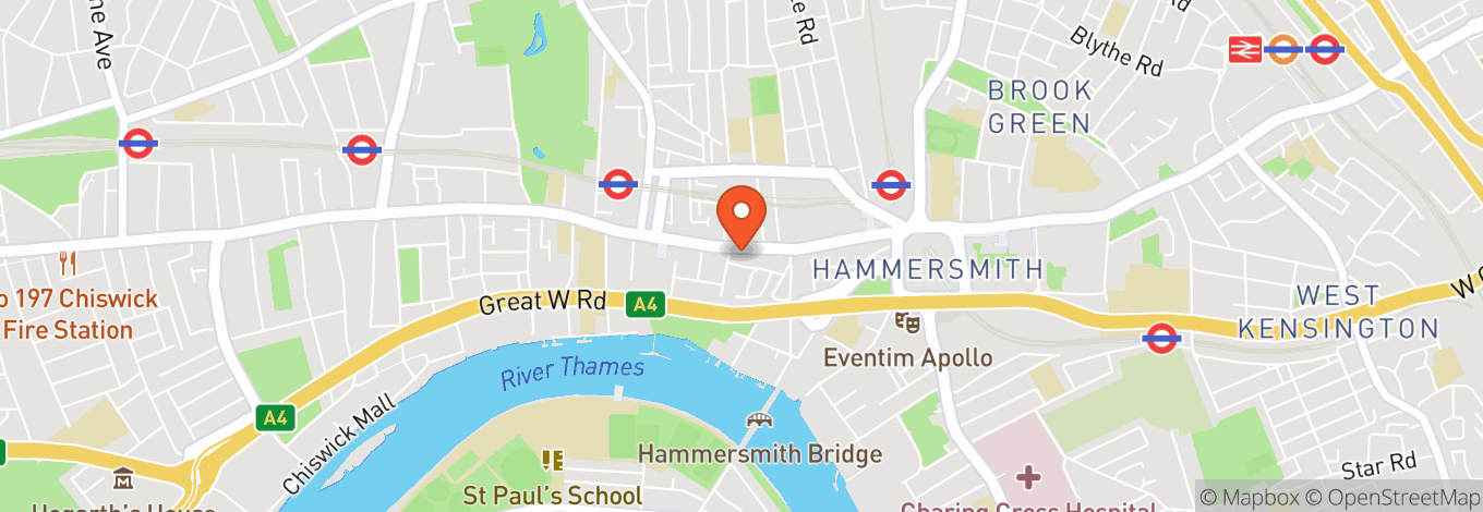 Map of Adrian Flux Waterfront Studio