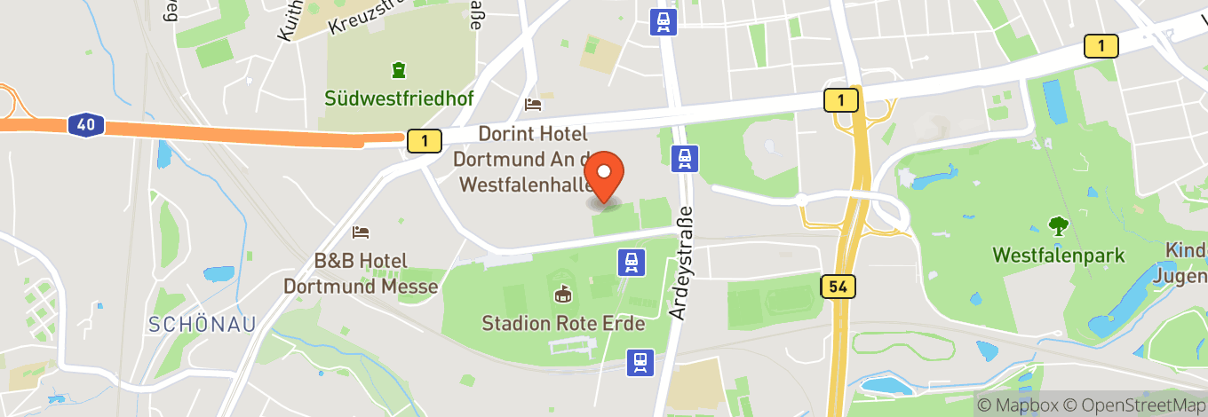 Map of Westfalenhalle