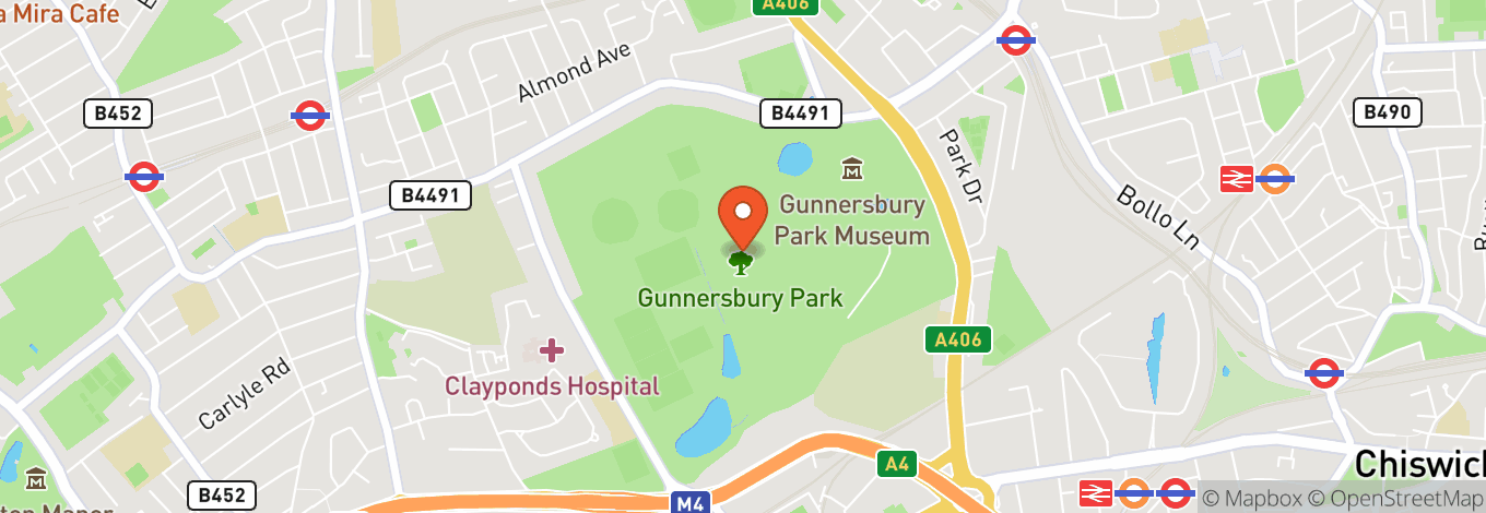 Map of Gunnersbury Park Museum