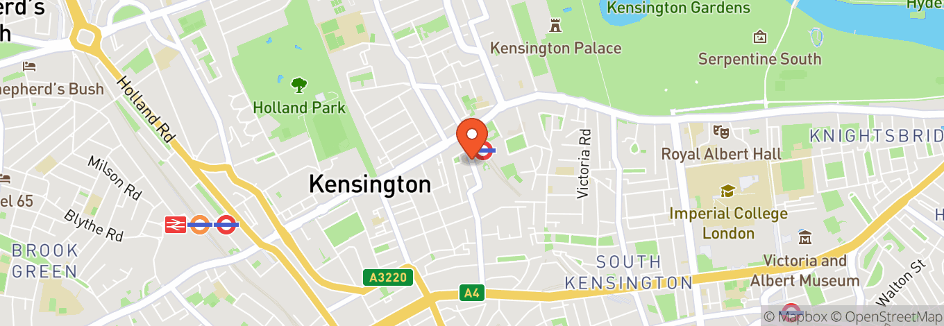 Map of Holiday Inn London - Kensington