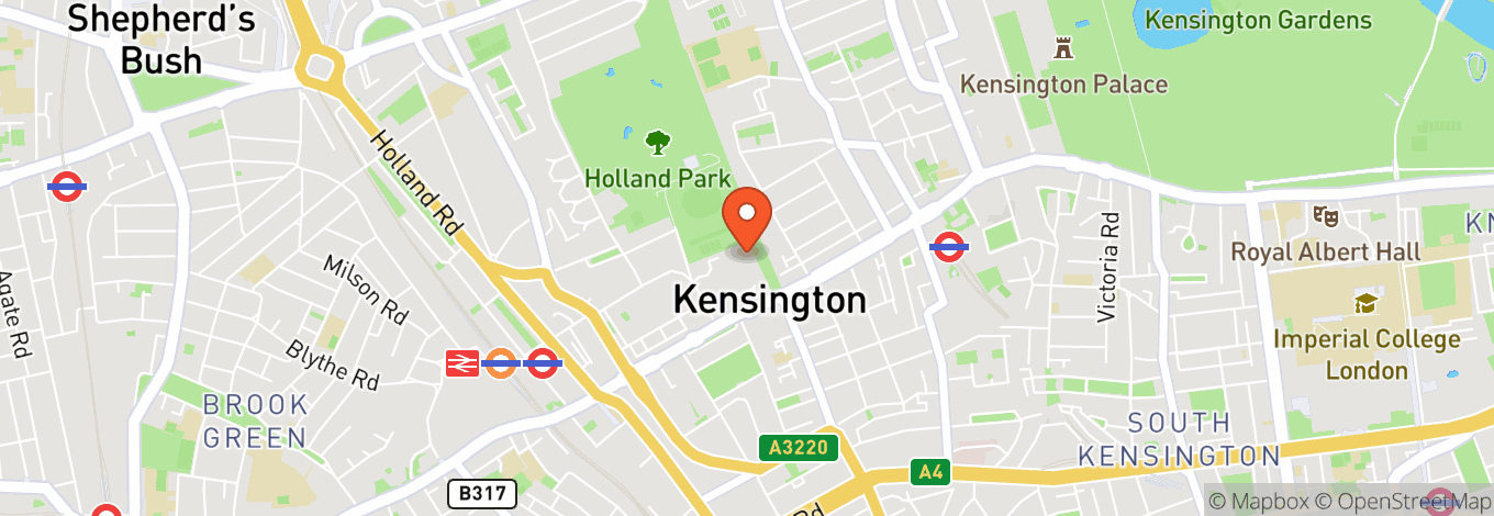 Map of Opera Holland Park