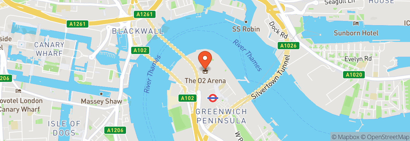 Map of Hollywood Bowl At The O2