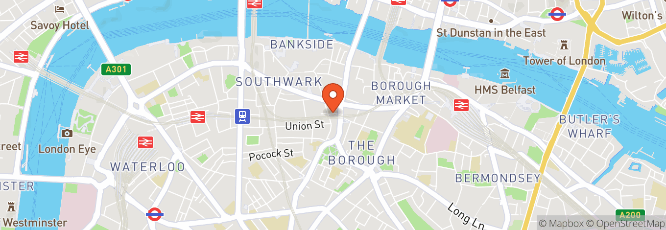 Map of pace club London Bridge