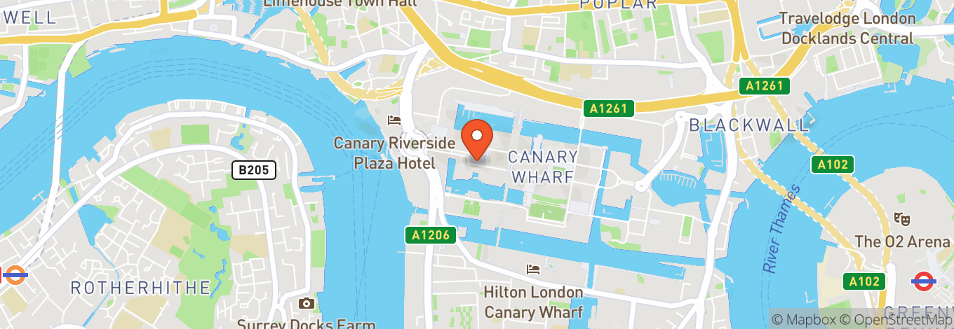 Map of Boisdale of Canary Wharf