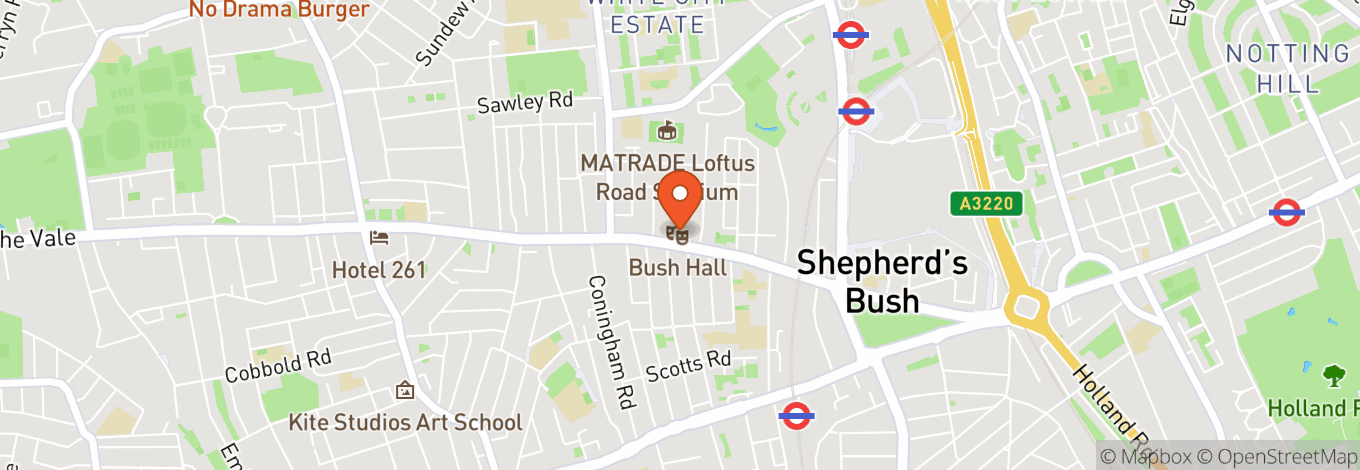 Map of Bush Hall