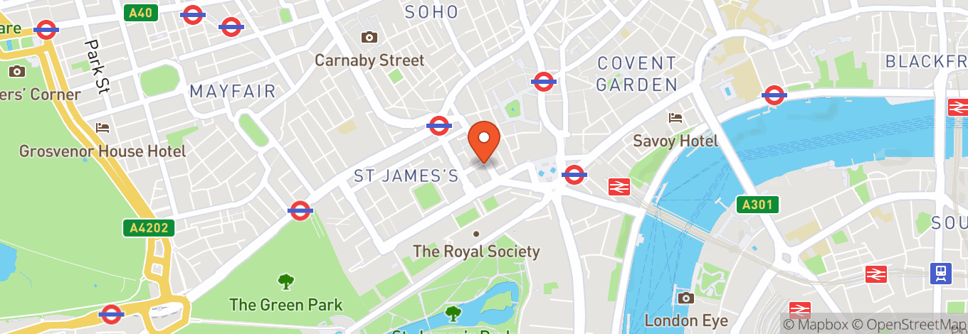 Map of His Majesty's Theatre