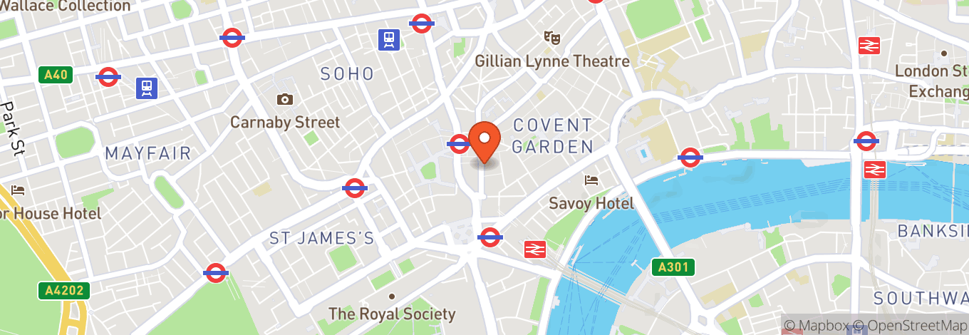 Map of Blue Note London