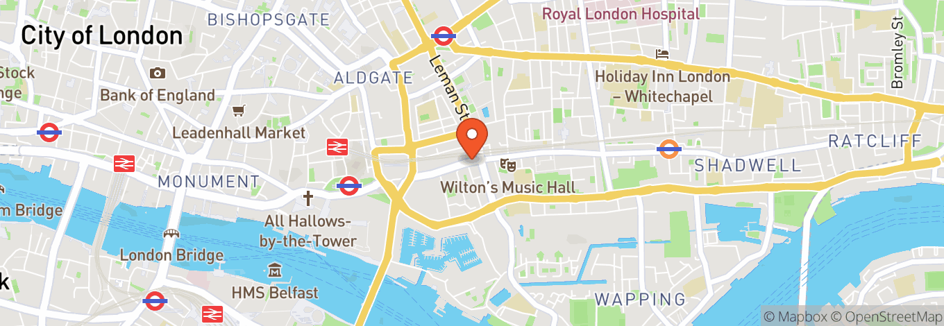 Map of Simmons Bar | Tower Bridge