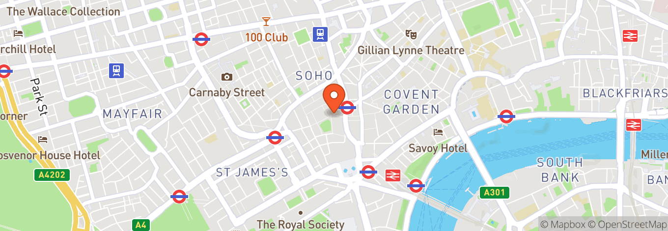 Map of Vue Cinema London - West End (Leicester Square)