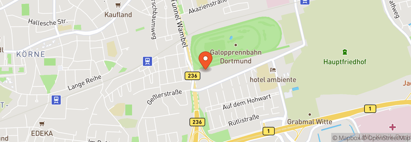 Map of Galopprennbahn Dortmund