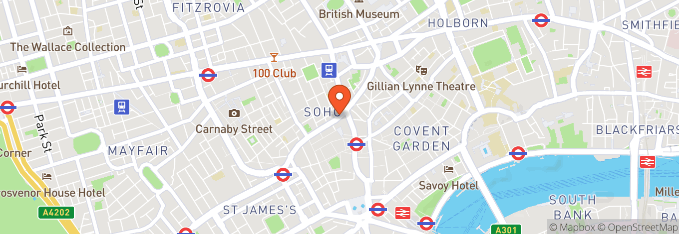 Map of Gielgud Theatre