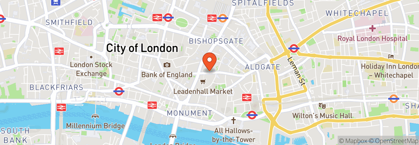 Map of The Sterling In The Gherkin