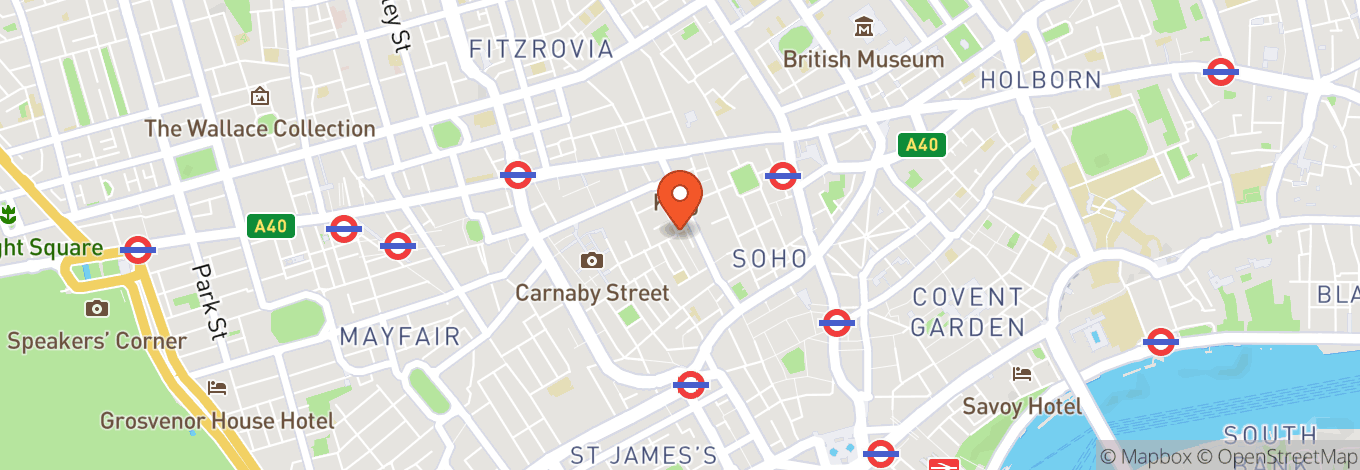 Map of Soho Comedy Factory