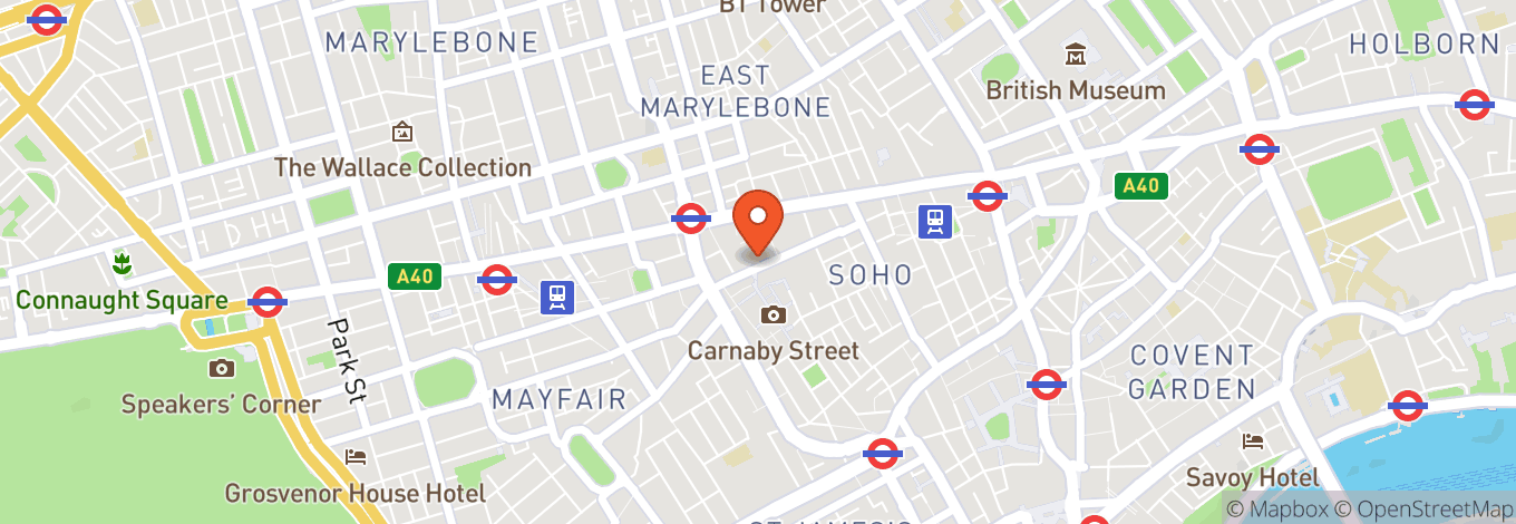 Map of Soho Sky Terrace