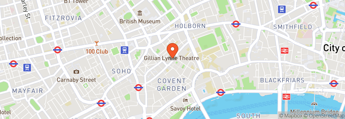 Map of The Covent Garden Comedy Club (Freemasons Arms)