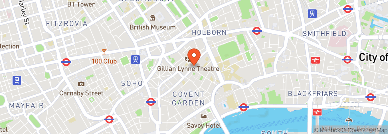 Map of The Covent Garden Comedy Club