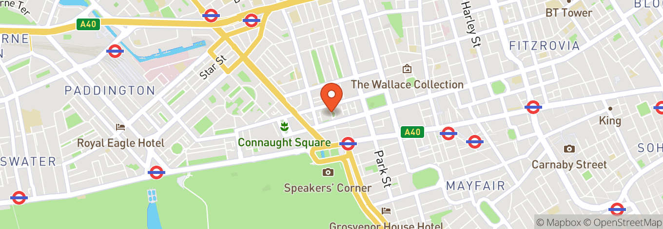 Map of Hard Rock Hotel London
