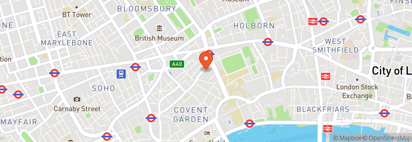 Map of De Vere Grand Connaught Rooms