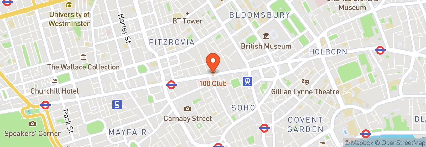 Map of 100 Club