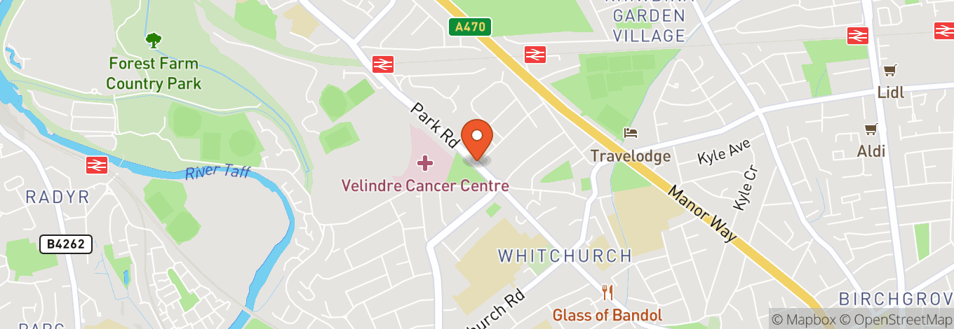 Map of Whitchurch Library Gardens
