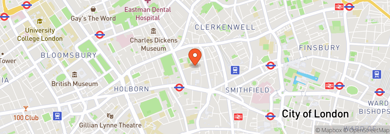 Map of The London Art Bar