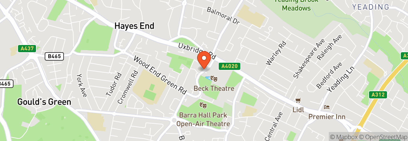 Map of The Beck Theatre