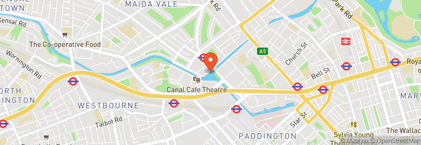 Map of The Puppet Theatre Barge