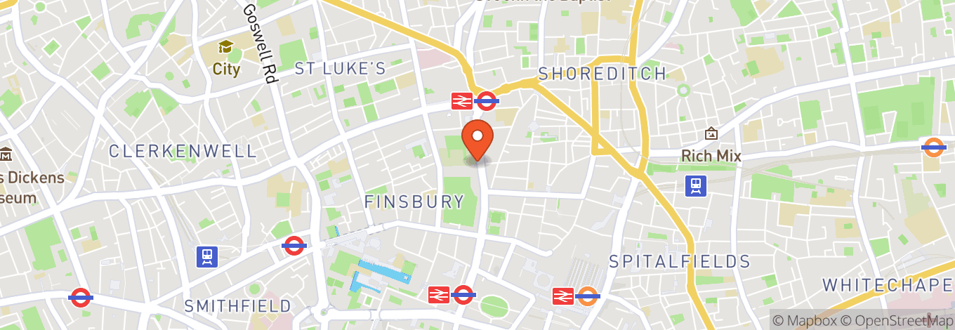 Map of The Honourable Artillery Company