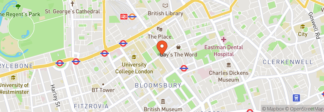 Map of Bloomsbury Lanes