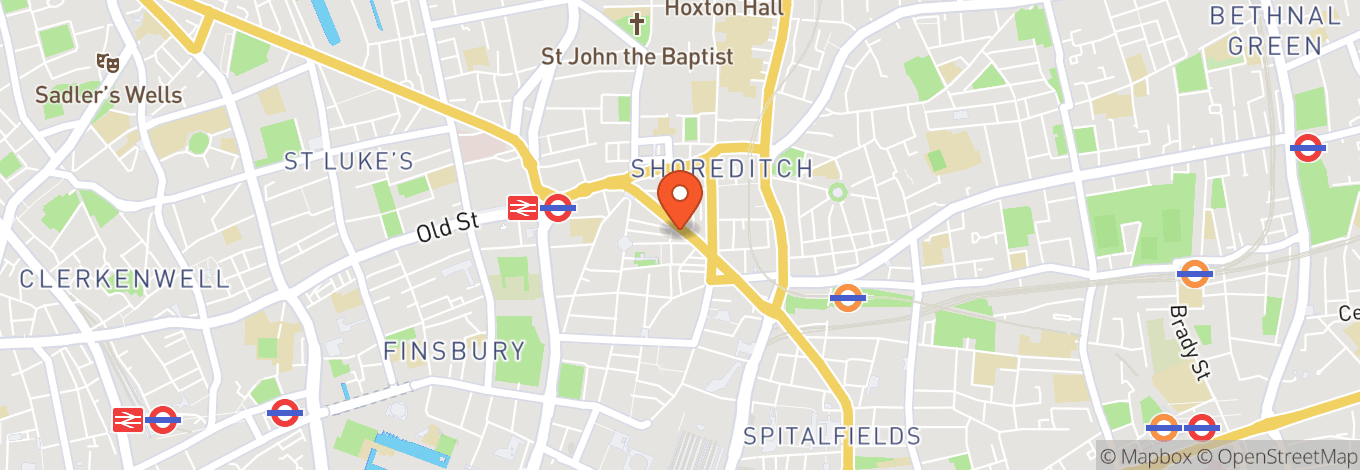 Map of Hart Shoreditch Hotel London