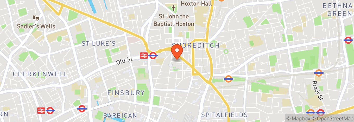 Map of Aethos London Shoreditch