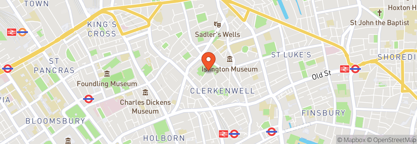 Map of The London Archives