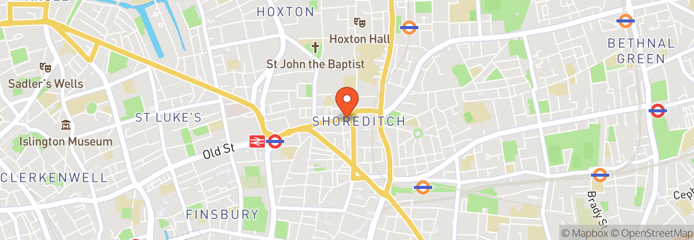 Map of Be At One Shoreditch