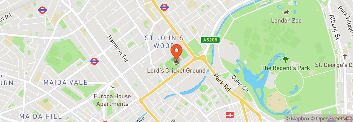 Map of Lord's Cricket Ground