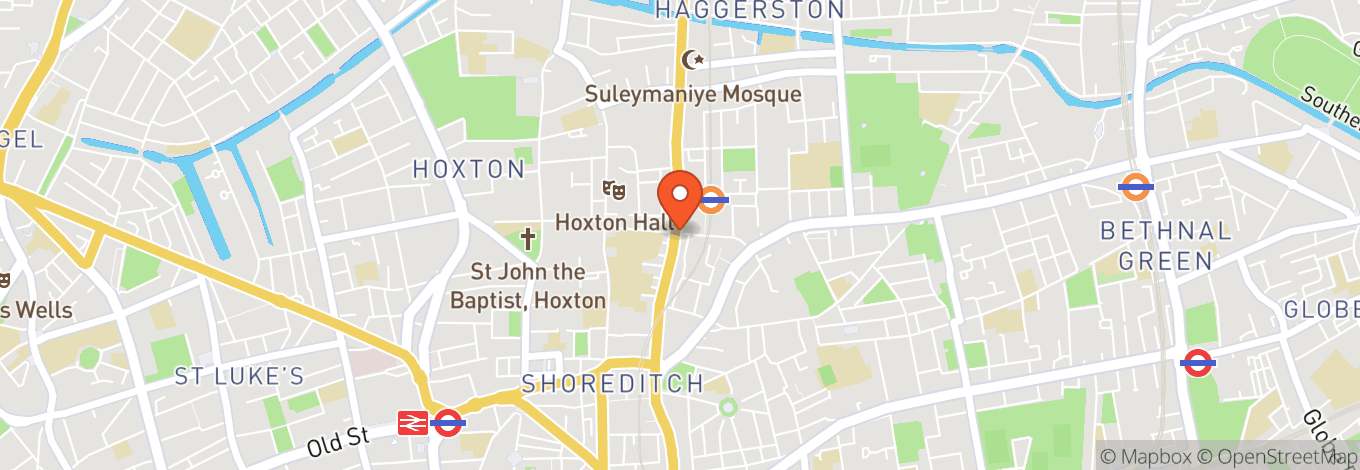 Map of Hoxton Cabin