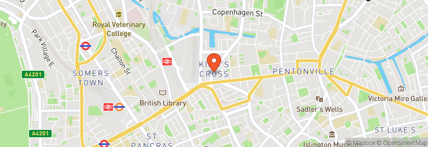 Map of Comedy Freaks - Kings Cross