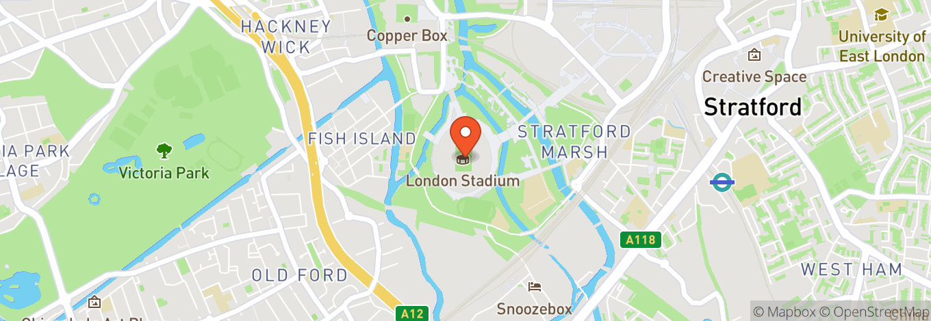 Map of London Stadium