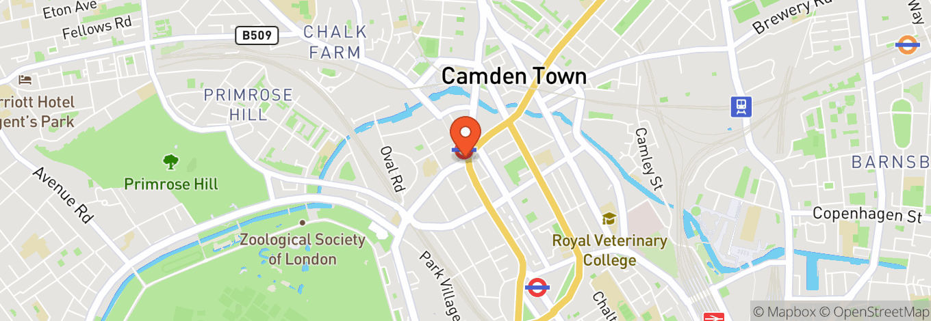 Map of Multiple Venues Camden Town