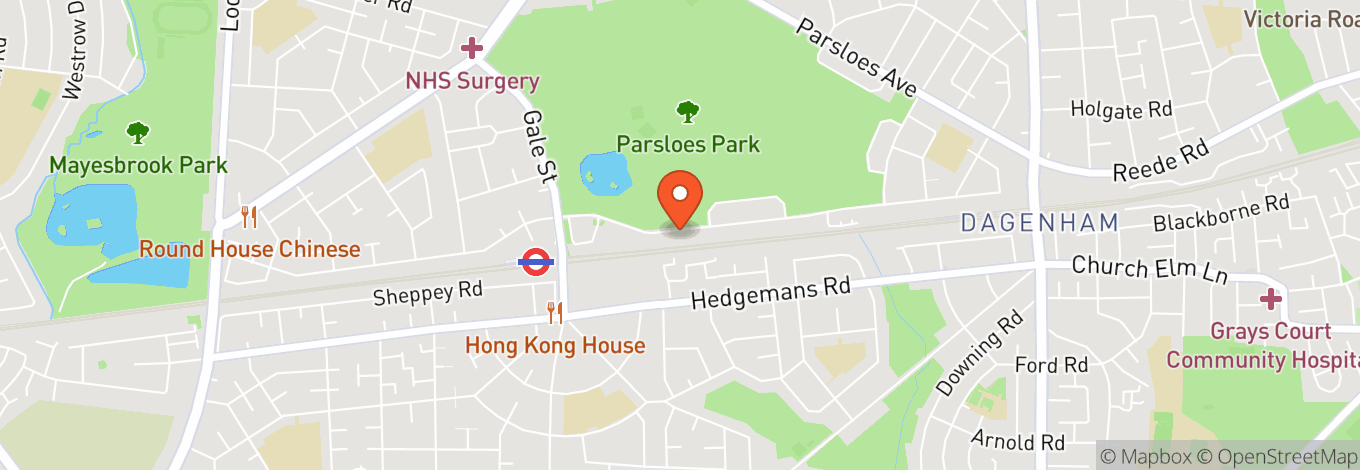 Map of Parsloes Park