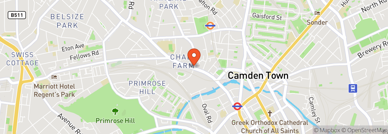 Map of The Camden Assembly Pub