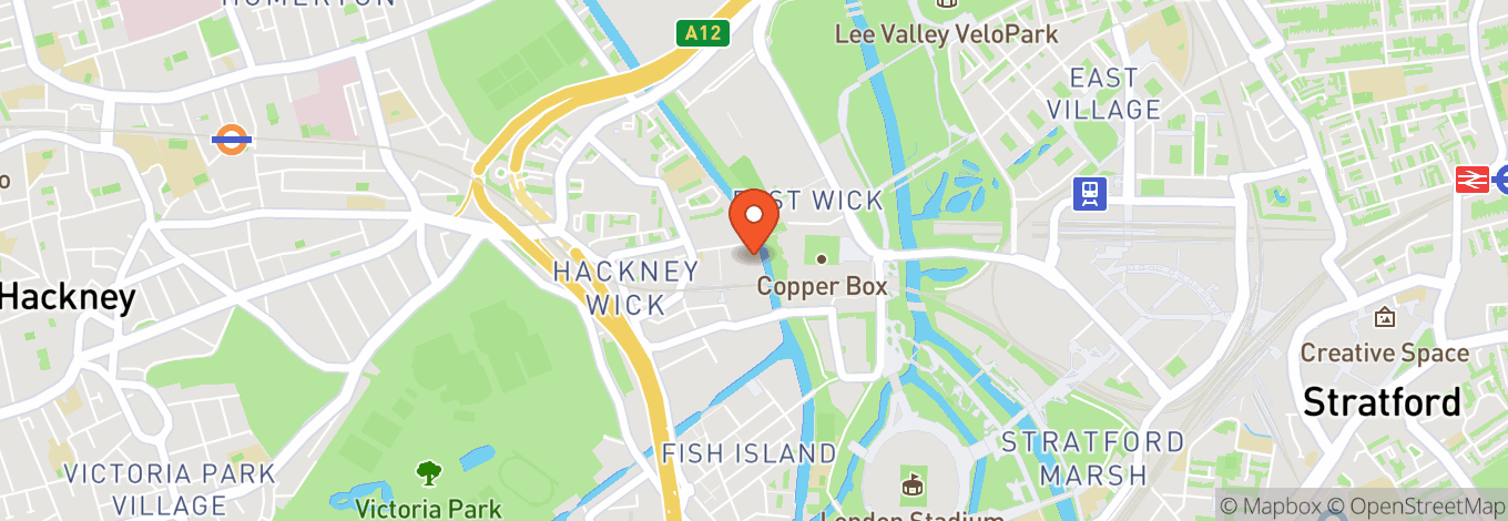 Map of No90 Hackney Wick