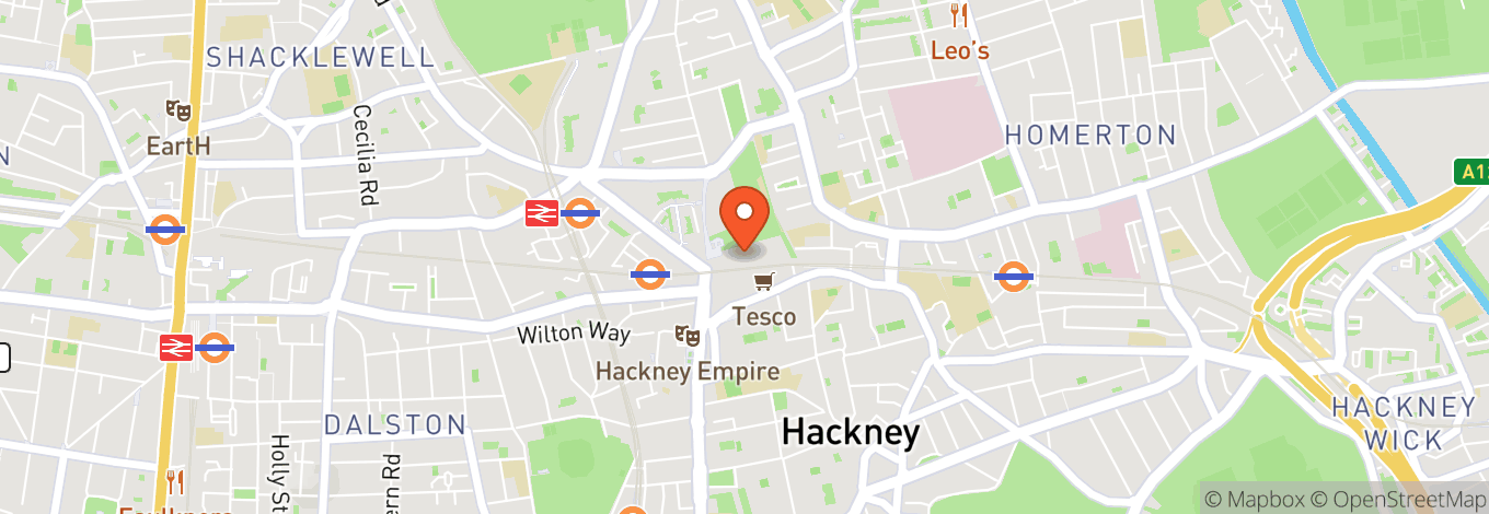 Map of The Hackney Social