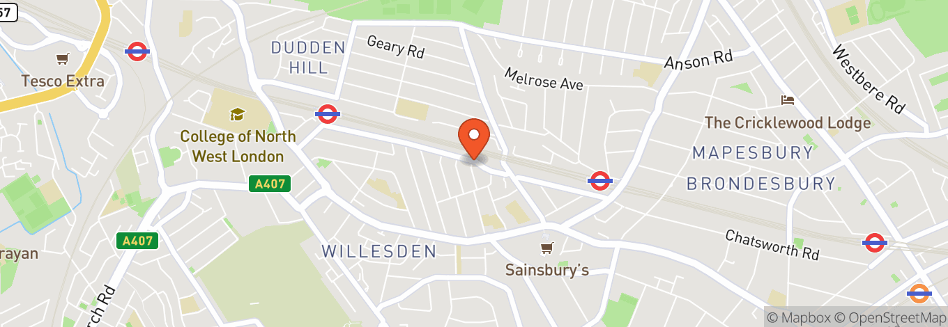 Map of New Testament Church of God Willesden