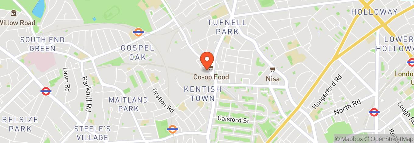 Map of O2 Forum Kentish Town