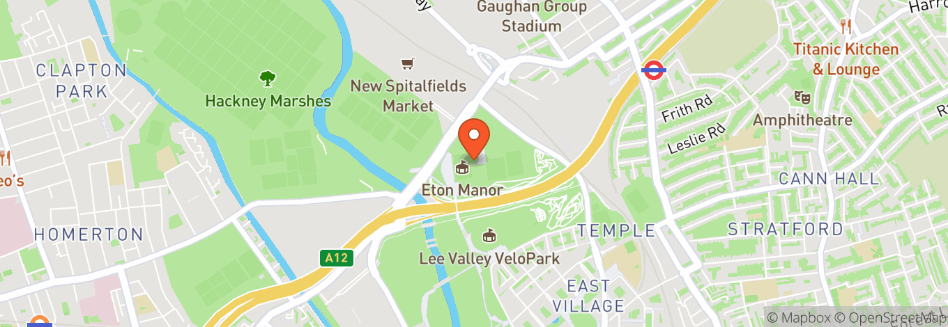 Map of Lee Valley Hockey And Tennis Centre