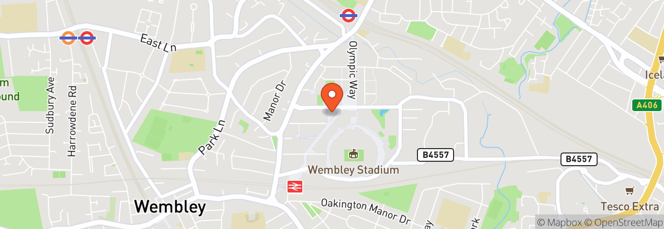 Map of Wembley Arena