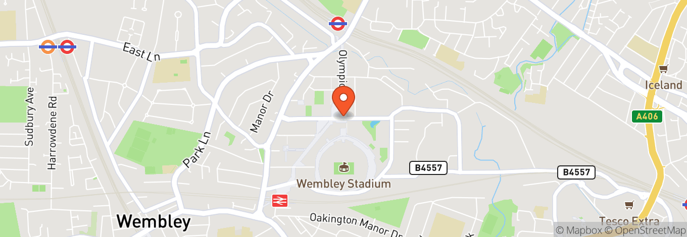 Map of Boxpark Wembley