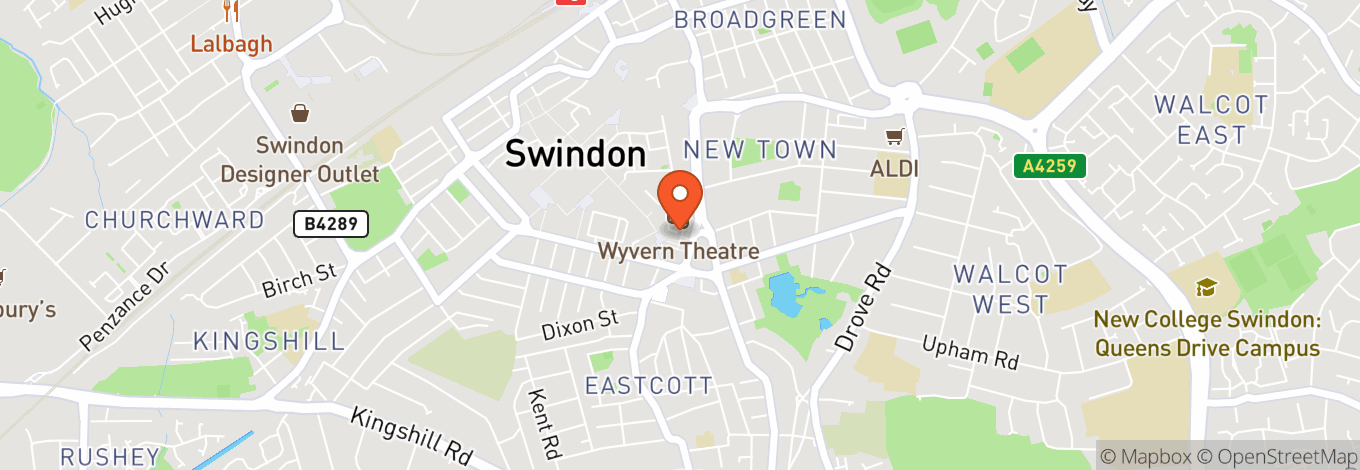 Map of Wyvern Theatre